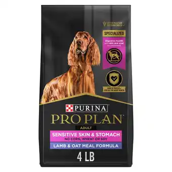 Walmart Purina Pro Plan Sensitive Skin and Sensitive Stomach Dog Food Lamb and Oat Meal Formula offer