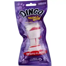 Walmart 3 Pack - Dingo Brand Rawhide Chewbone, White, Small 1 ea offer