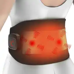 Walmart Comfytemp Portable Heating Pad for Back Pain, Rechargeable Massager Heating Belt, 58 Black offer
