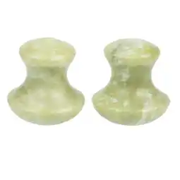 Walmart Aloha 2pcs Gua Sha Scraping Massage Tool Massage Jade Mushroom Shaped Face Massager offer