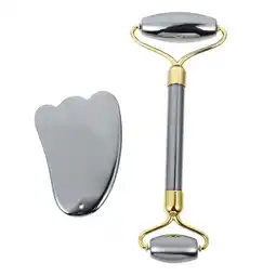 Walmart Hemoton 1 Set Facial Massage Tools Facial Roller Gua Sha Scraper Board Body Massager offer
