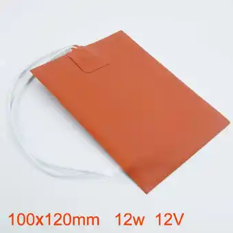 Walmart SUNFEX 100*120Mm 12V 12W Silicone Heater Mat Pad For Printer Heated Bed Heating offer