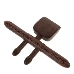 Walmart OUNONA Neck Shoulder Wooden Massager Handheld Massager Portable Wood Back Massager offer