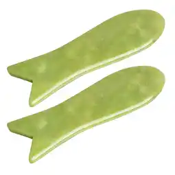 Walmart 2Pcs Jade Gua Sha Boards Body Massaging Scrapers Portable Scraping Boards offer
