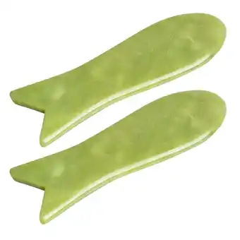 Walmart 2Pcs Jade Gua Sha Boards Body Massaging Scrapers Portable Scraping Boards offer