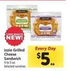 Safeway Izzio Grilled Cheese Sandwich offer