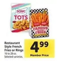 Safeway Restaurant Style French Fries or Rings offer