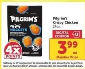 Safeway Pilgrim’s Crispy Chicken offer