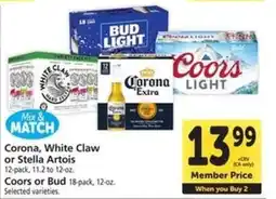 Safeway Corona, White Claw or Stella Artois offer