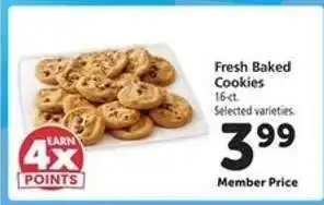 Safeway Fresh Baked Cookies offer