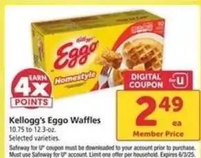 Safeway Kellogg's Eggo Waffles offer
