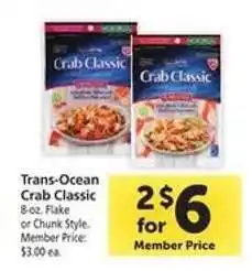 Safeway Trans Ocean Crab Classic offer