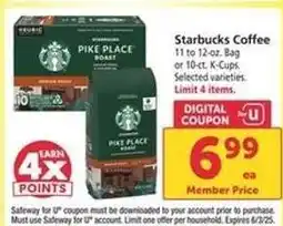 Safeway Starbucks Coffee offer