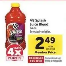 Safeway V8 Splash Juice Blend offer