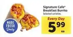 Safeway Signature Cafe Breakfast Burrito offer
