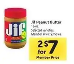 Safeway Jif Peanut Butter offer