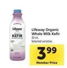 Safeway Lifeway Organic Whole Milk Kefir offer