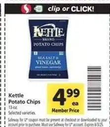 Safeway Kettle Potato Chips offer