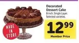 Safeway Decorated Dessert Cake offer