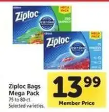 Safeway Ziploc Bags Mega Pack offer
