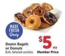 Safeway Dozen Bagels or Donuts offer