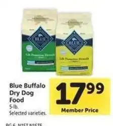 Safeway Blue Buffalo Dry Dog Food offer