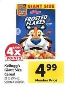 Safeway Kellogg's Frosted Flakes offer