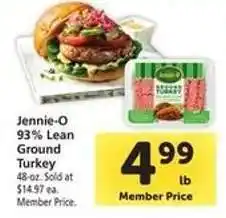 Safeway Jennie-O 93% Lean Ground Turkey offer