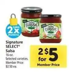 Safeway Signature Select Salsa offer