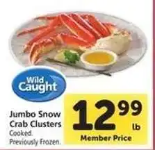 Safeway Jumbo Snow Crab Clusters offer