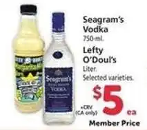 Safeway Seagram's Vodka / Lefty O'Doul's offer