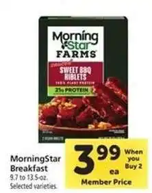 Safeway MorningStar Breakfast offer