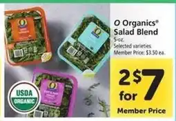 Safeway O Organics Salad Blend offer