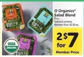 Safeway O Organics Salad Blend offer
