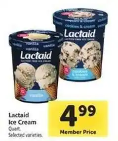 Safeway Lactaid Ice Cream offer