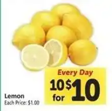 Safeway Lemon offer