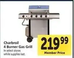 Safeway Charbroil 4-Burner Gas Grill offer