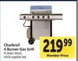 Safeway Charbroil 4-Burner Gas Grill offer