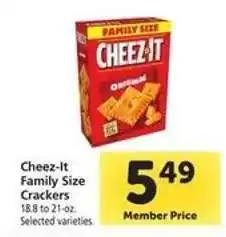 Safeway Cheez-It Family Size Crackers offer