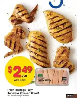 Kroger Fresh Heritage Farm Boneless Chicken Breast offer