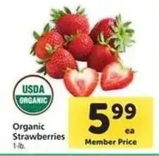 Safeway Organic Strawberries offer