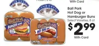 Kroger Ball Park Hot Dog or Hamburger Buns offer