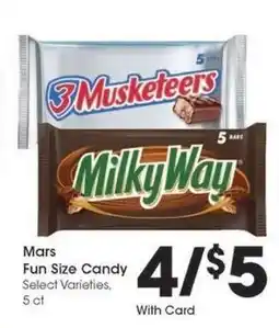 Kroger Mars Fun Size Candy offer