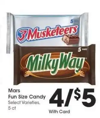 Kroger Mars Fun Size Candy offer