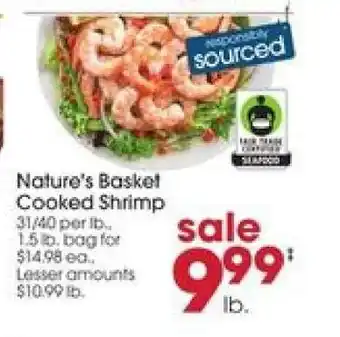 Giant Eagle Nature's Basket Cooked Shrimp offer