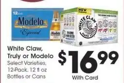 Kroger White Claw, Truly or Modelo offer