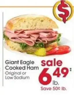 Giant Eagle Giant Eagle Cooked Ham offer