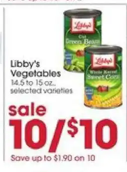 Giant Eagle Libby's Vegetables offer