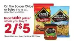 Giant Eagle On The Border chips or salsa offer