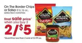 Giant Eagle On The Border chips or salsa offer